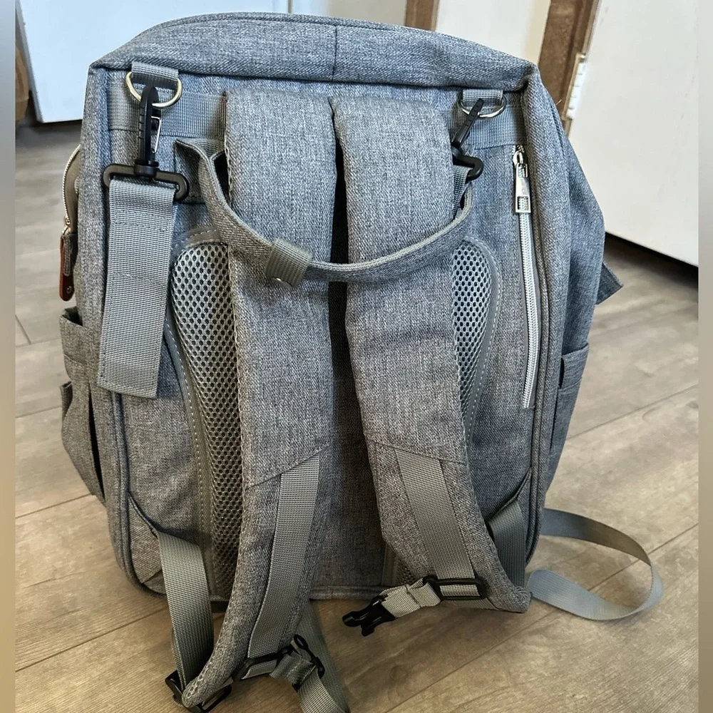 Boutique Large Diaper Bag, Backpack, Bassinet, Tech Charging Station all in one
